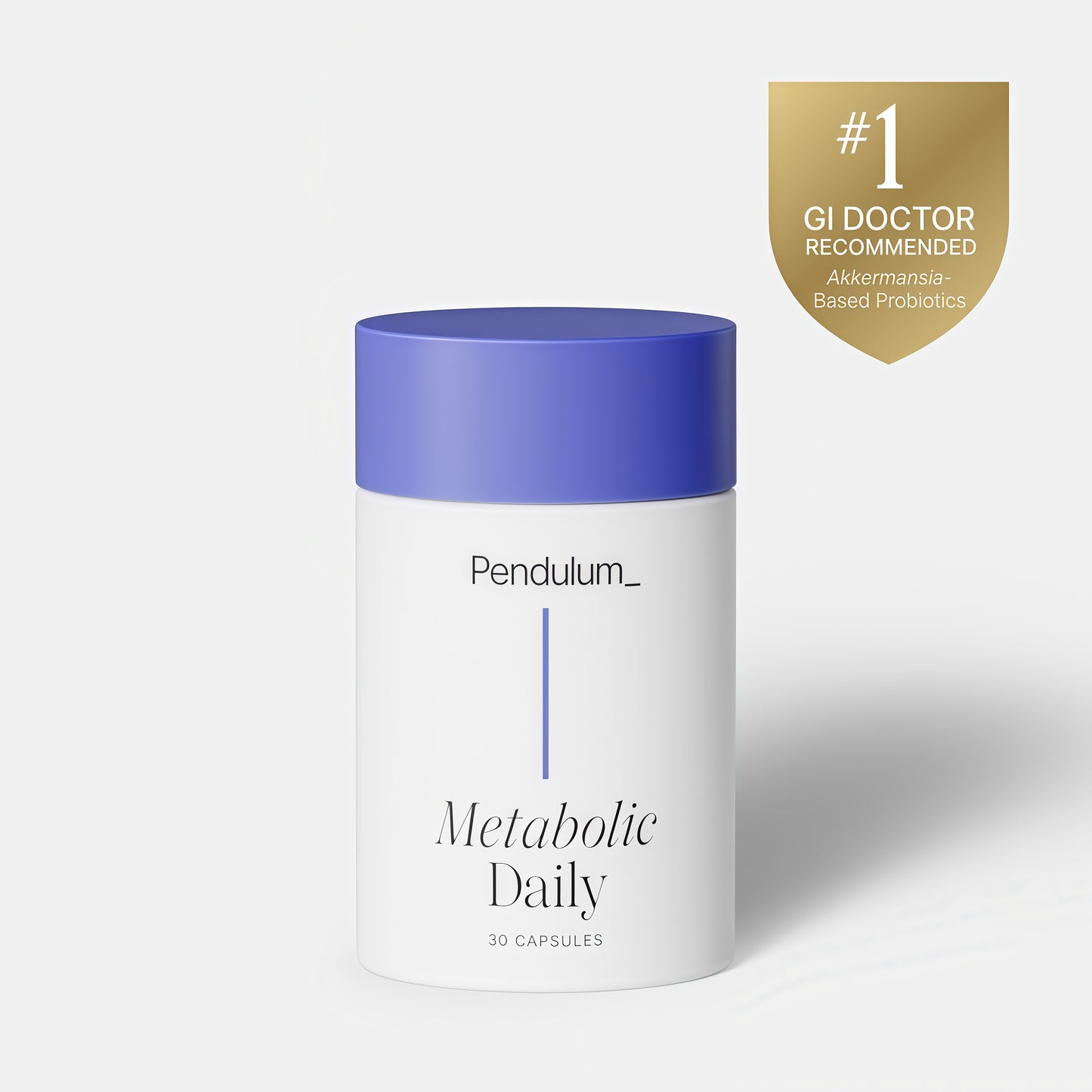 Pendulum Metabolic Daily - Multi-StrainProbiotic with Akkermansia muciniphilato Support Metabolism and Sustain Energy Levels - for Women and Men - 90 Capsules (1 Pack)